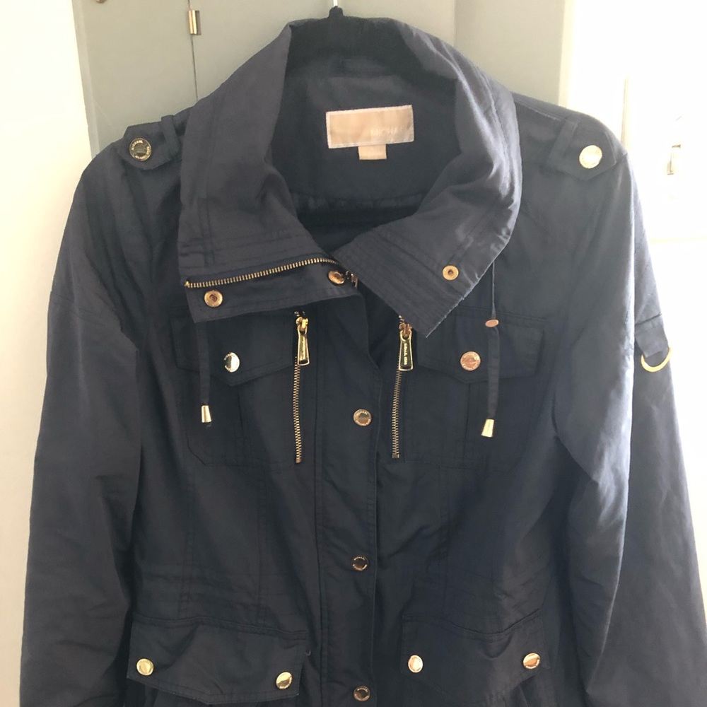 Navy blue Michael kors all weather jacket